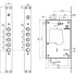 Брава SECUREMME Patent, основна, касова, тристранна, с 4 шипа и 3 ключа, лява1