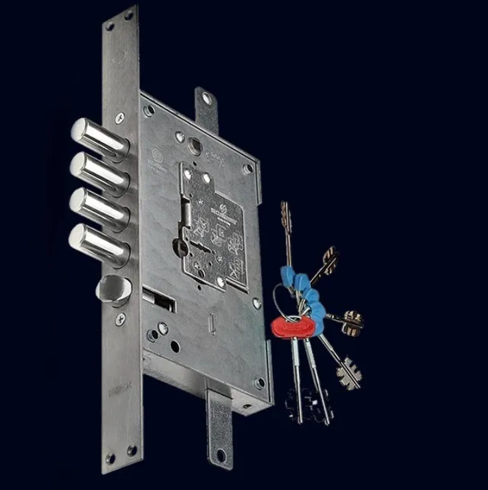 Брава SECUREMME Patent основна, касова, тристранна, с 4 шипа и 5 ключа ...
